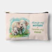 Altijd mijn moeder - Olifant Mum & Baby Pink Etui (Voorkant)