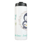 Altijd mijn moeder - Pinguïn Mum & Baby Thermosbeker (Voorkant)