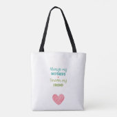 Altijd mijn moeder - Pinguïn Mum Baby Tote Bag (Achterkant)