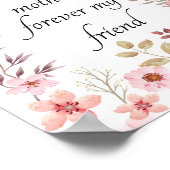 Altijd mijn moeder voor altijd mijn vriendenwand a poster (Hoek)