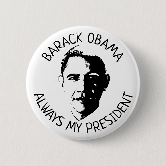 Altijd mijn President Obama American Flag Button (Voorkant)