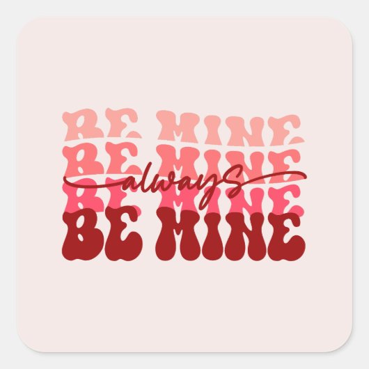 Altijd mijn vierkante sticker (Voorkant)