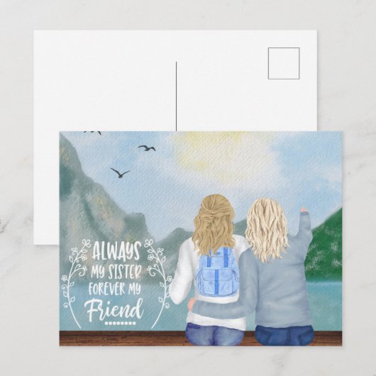 Altijd mijn zuster briefkaart (Voorkant / Achterkant)