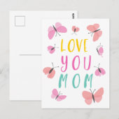 Altijd mis ik je moeder briefkaart (Voorkant / Achterkant)