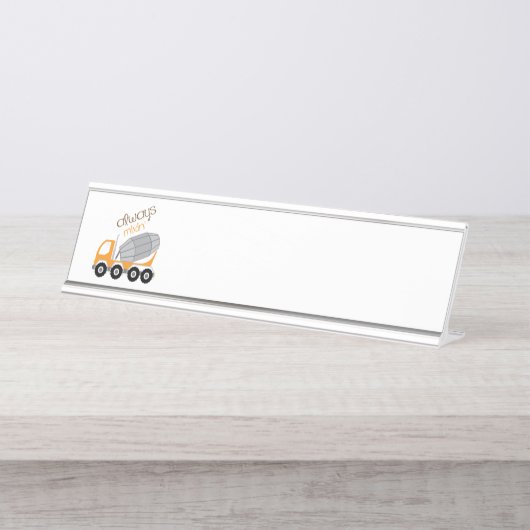 Altijd mixine bureau naambordje (Voorkant)