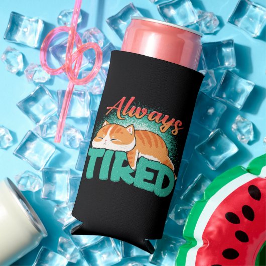 Altijd moe seltzer blikjeskoeler (Insitu Zomer)