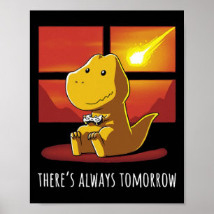 Altijd Morgen Dinosaurus Spelen Video Game 1 Poster