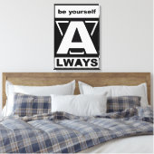 Altijd motivatie prijsopgave canvas afdruk (Insitu (Slaapkamer))