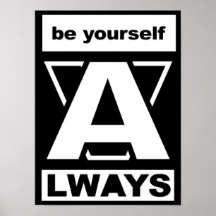 Altijd motivatie prijsopgave poster