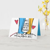 "Altijd nummer één" primair lymfoedeem Kaart (Gele Bloem)