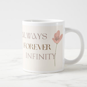 Altijd Oneindig, Romantische Bloemen Grote Koffiekop