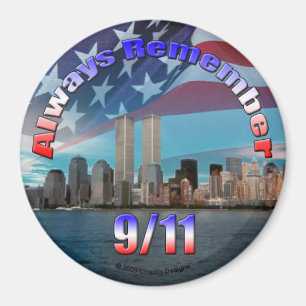 Altijd onthouden 9/11 magneet