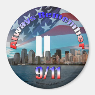Altijd onthouden 9/11 magneet