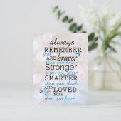 Altijd onthouden dat je braver bent briefkaart (Staand voorkant)