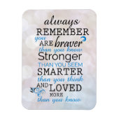 Altijd onthouden dat je braver bent magneet (Verticaal)