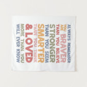 Altijd onthouden dat je braver bent wandkleed (Voorkant (horizontaal))