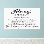 Altijd onthouden dat je van wandafdrukken gehouden canvas afdruk (Insitu (Houten vloer))