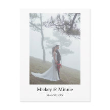 Altijd Onthouden Huwelijksfotokaartje Op Maat