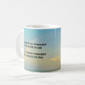 "Altijd onthouden" Koffiemok (Voorkant links)