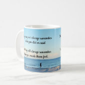 "Altijd onthouden" Koffiemok (Voorkant links)