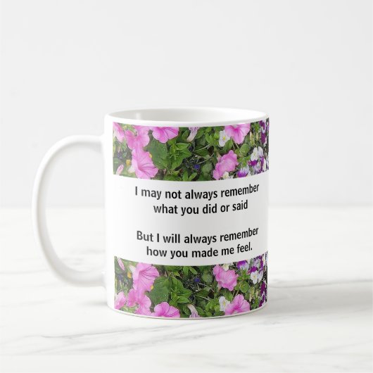 "Altijd onthouden" Koffiemok (Links)