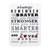 Altijd onthouden magneet (Verticaal)