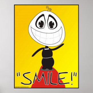 Altijd onthouden van glimlachen poster