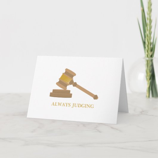 Altijd oordelen kaart (Voorkant)