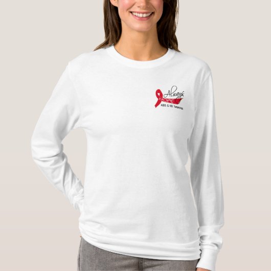 Altijd op AIDS hopen T-shirt (Voorkant)