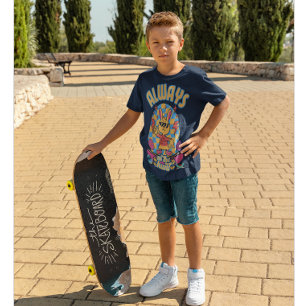 Altijd Op Jacht Skateboard Konijn T-shirt