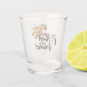 Altijd op mijn gedachten Grappige Halloween Voodoo Shot Glas (Achterkant)