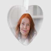 Altijd op mijn gedachten in m'n hartfoto mam ornament (voorkant)