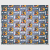 Altijd op punt basketbal cadeaupapier (Vlak)