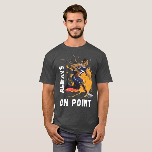Altijd op punt basketbal t-shirt (Voorkant volledig)