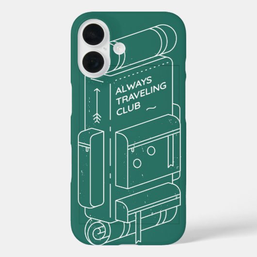 Altijd op reis club Case-Mate iPhone case (Achterkant)