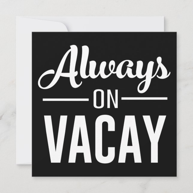 Altijd op Vacay (Voorkant)