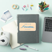 Altijd op vakantie sticker (iPad Cover)