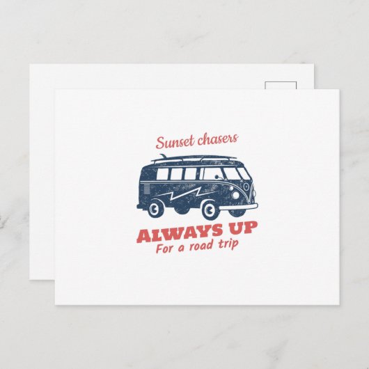 Altijd op weg briefkaart (Voorkant / Achterkant)