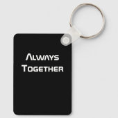 Altijd over het ruimtevernevelpaar sleutelhanger (Achterkant)