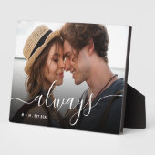 Altijd Persoonlijke paren met Manuscript - Foto Fotoplaat (Zijkant)