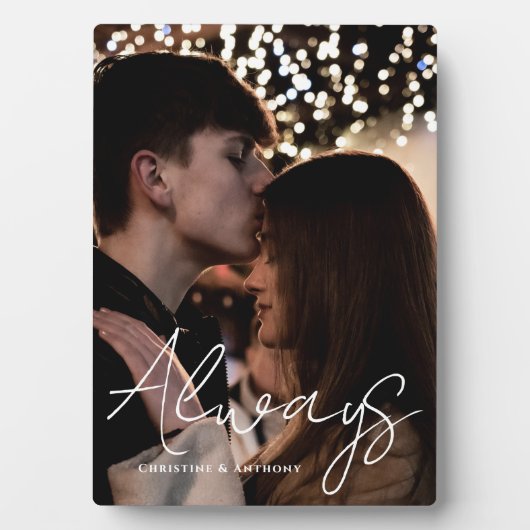 Altijd Persoonlijke paren script foto Fotoplaat (voorkant)