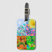 Altijd Pickleball Season Winter Spring Summer Herf Bagagelabel (Voorkant (verticaal))