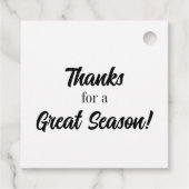 Altijd Pickleball Season Winter Spring Summer Herf Bedankjes Labels (Achterkant)