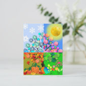 Altijd Pickleball Season Winter Spring Summer Herf Briefkaart (Staand voorkant)