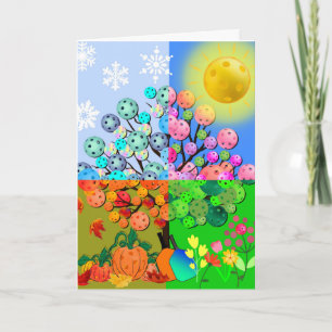 Altijd Pickleball Season Winter Spring Summer Herf Kaart