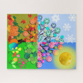 Altijd Pickleball Season Winter Spring Summer Herf Legpuzzel (Horizontaal)