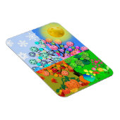 Altijd Pickleball Season Winter Spring Summer Herf Magneet (Rechterzijde)