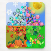 Altijd Pickleball Season Winter Spring Summer Herf Muismat (Voorkant)