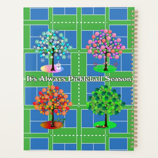 Altijd Pickleball Season Winter Spring Summer Herf Planner (Achterkant)