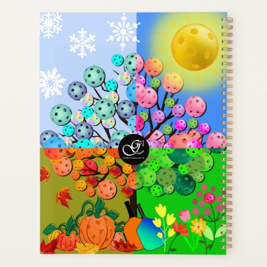 Altijd Pickleball Season Winter Spring Summer Herf Planner (Achterkant)